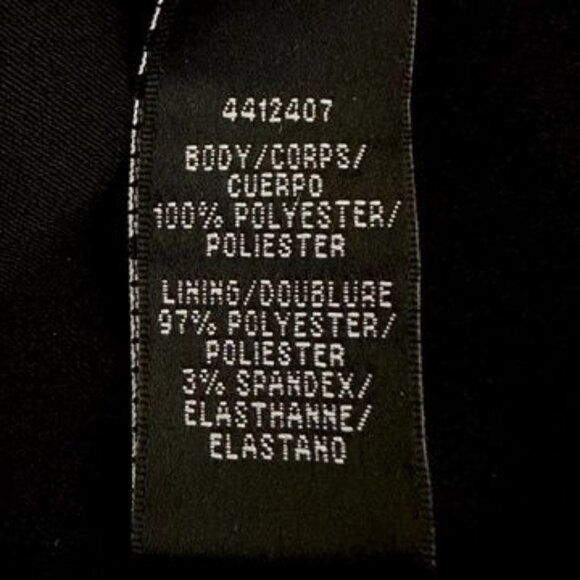 ML Monique Lhuillier Womens Black Ruffle Pintuck Evening Dress Gown NWT Size 4 - Picture 9 of 13